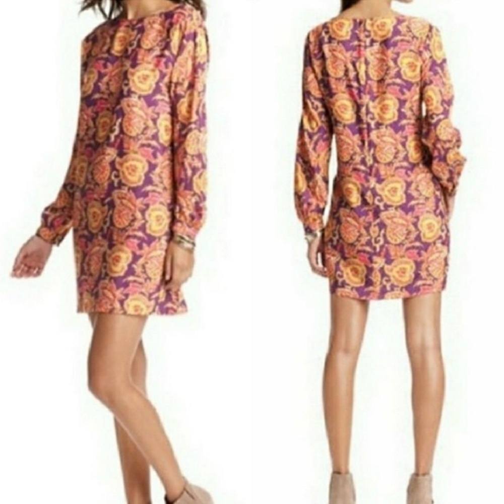 Ann Taylor Loft Printed Pasley Dress Size Small